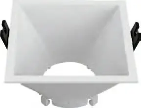 O.B. Fijo Gu10 Produndo Cuadrado 94X94Mm Plastico Blanco