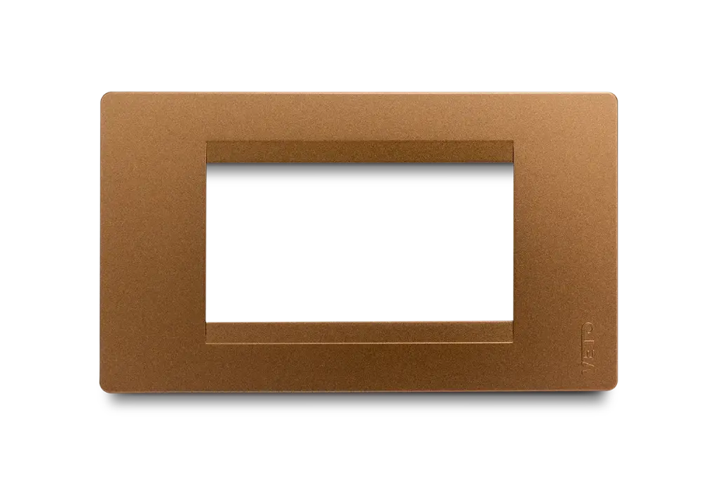 Placa Toma Stilo Cobre. Premium