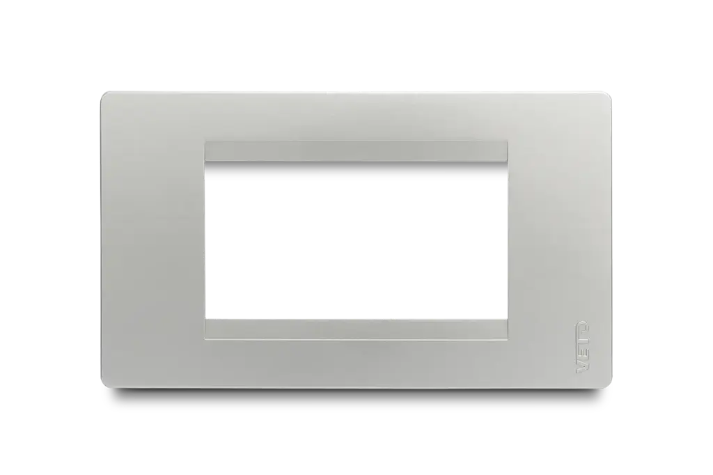 Placa Plateada C/Bast Negro Premium Stilo