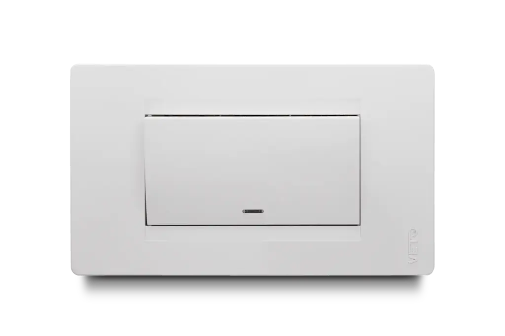 Conmutador 4 Vias Simple Blanco Ancho Premium