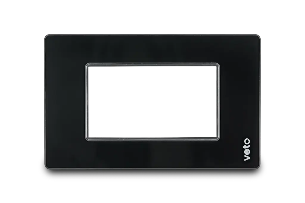 Placa Vidrio C/Bast Negro Premium Stilo