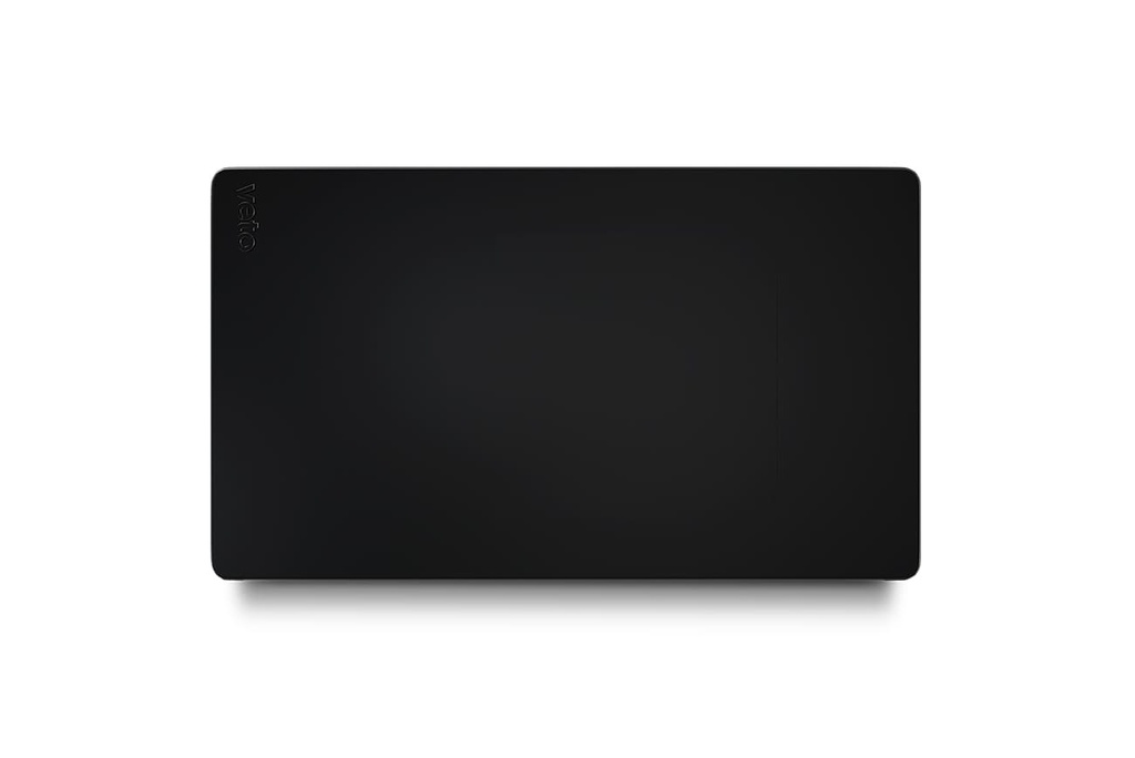 Placa Ciega Con Bastidor Negro Veto Premium