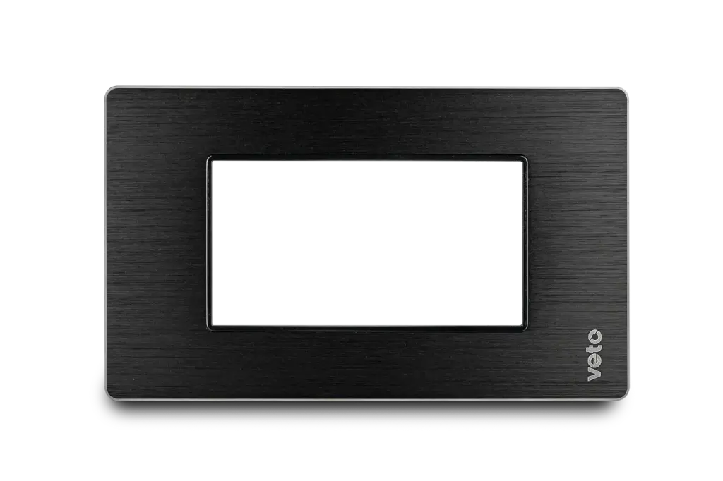 Placa Aluminio C/Bast Negro Premium Stilo