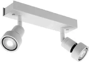 Spot 2L Moderno Aluminio Blanco GU10