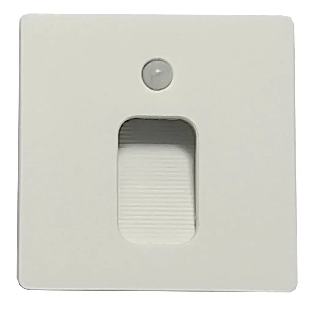 Lamp. Pared Led Cuadrada 1L C/Sensor 3W 3K Blanco