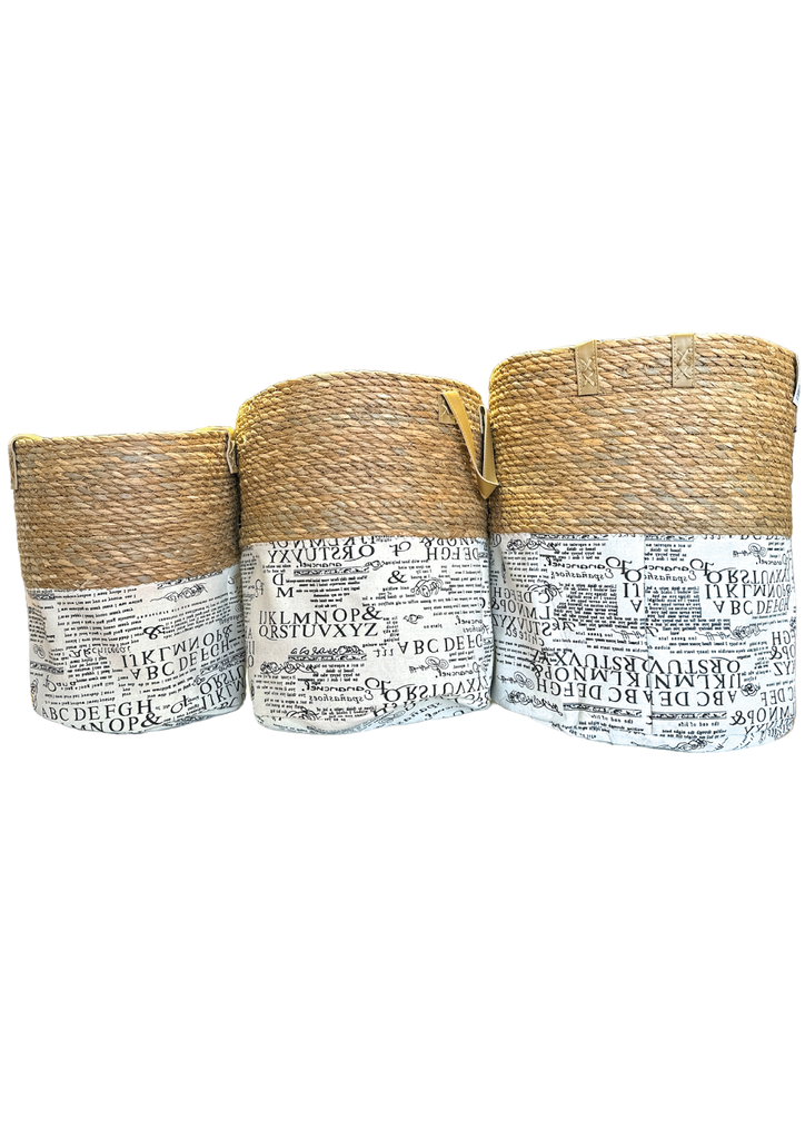 Juego de Cestas x3 - 28X37-35X41-40X45CM 