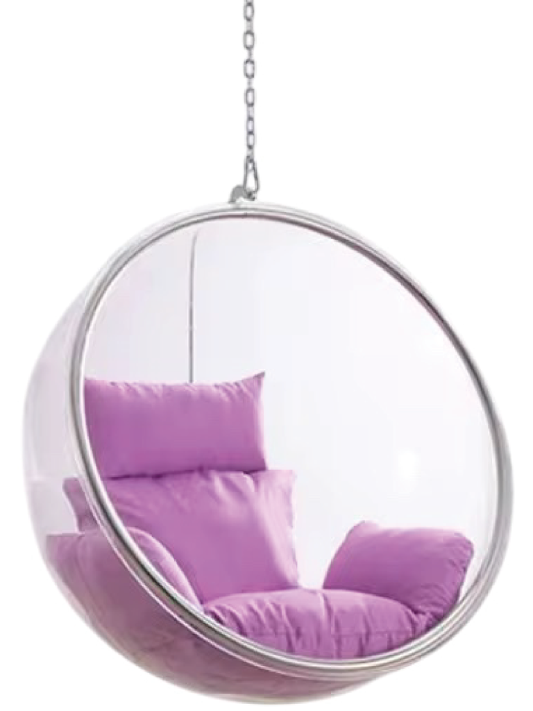 Silla Colgante de Acrílico - 106X65CM