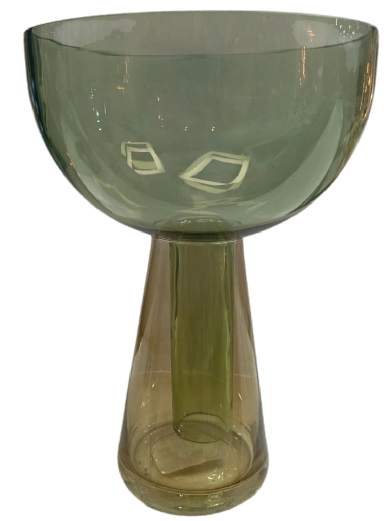 Jgo. Floreros Vidrio X2 - 15x21.5cm