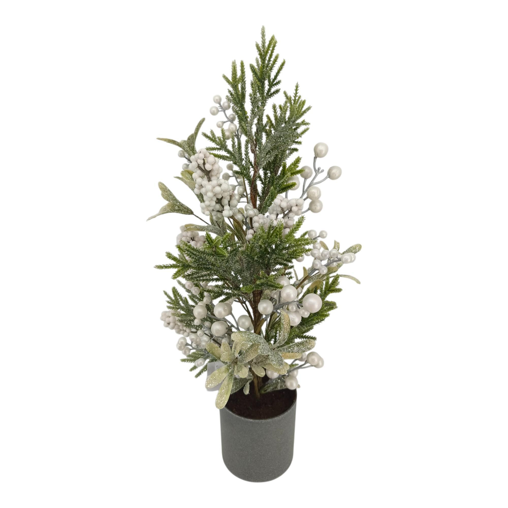 PLANTA NAVIDAD C/MACETA - MEDIDAS: 12X25X60CM