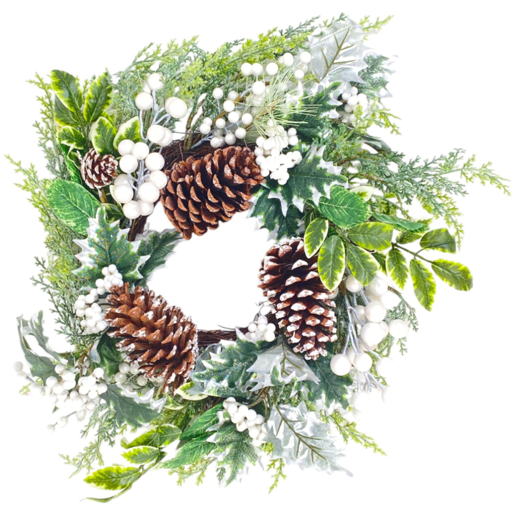 CORONA NAVIDAD - MEDIDAS: 50X50X10CM