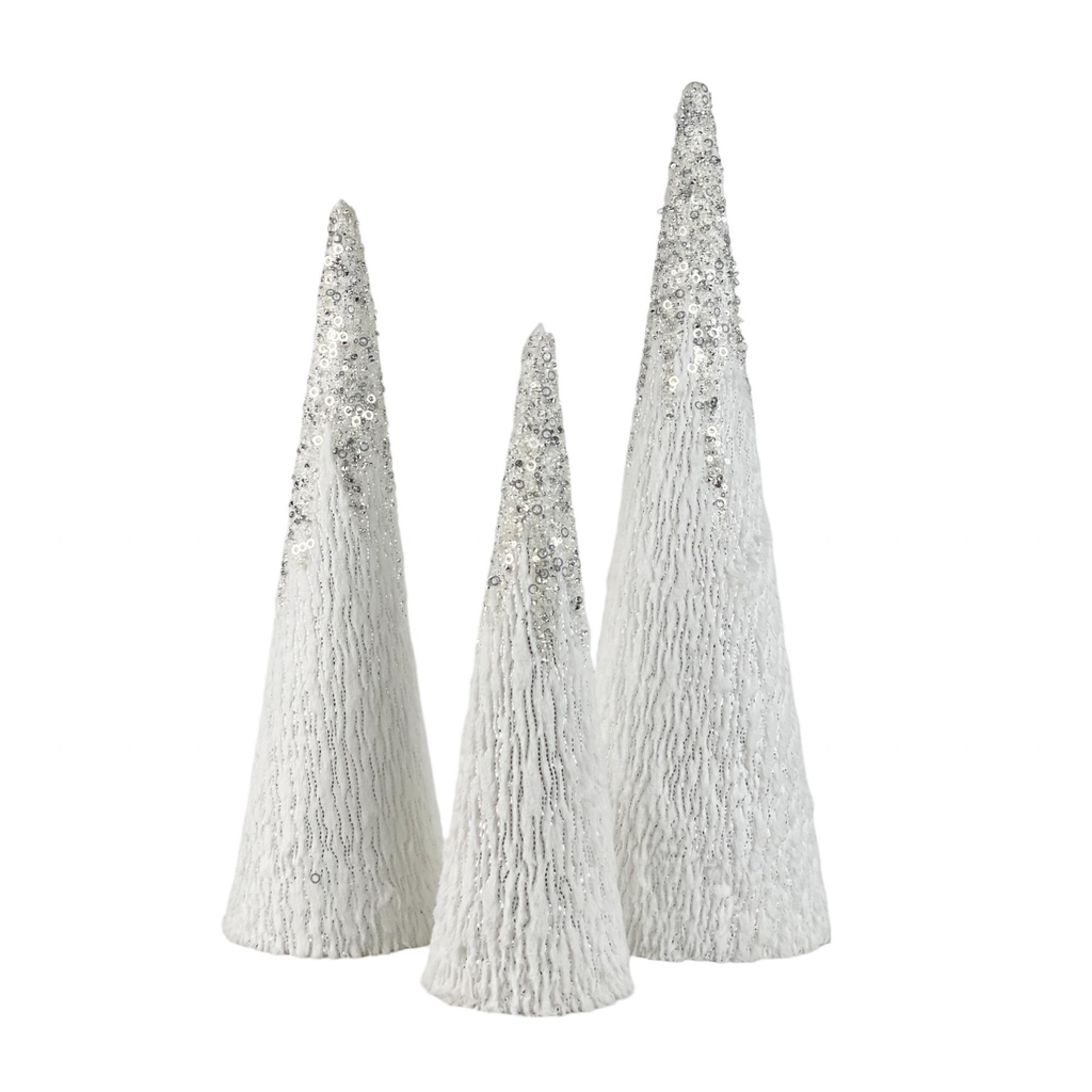 JGO. CONOS NAVIDAD 3PZ - MEDIDAS: 18X18X62CM