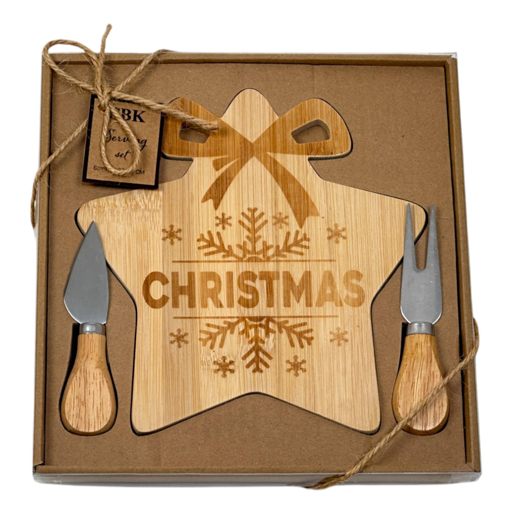 JGO. TABLA P/QUESO 3PZ - MEDIDAS: 25X23X2CM