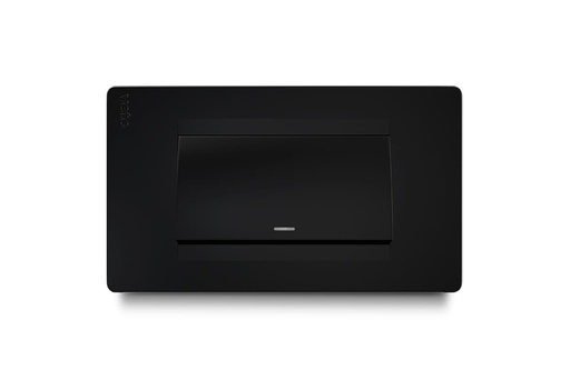 [PRE30074] Conmutador Simple Ancho Negro Veto Premium