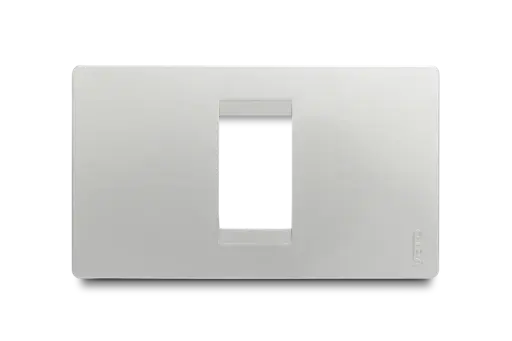 [PRE15286] PLaca 1 Hueco Plateada Premium