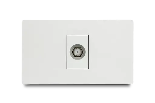 [PRE16337] Toma Tv Simple Blanco Veto Premium