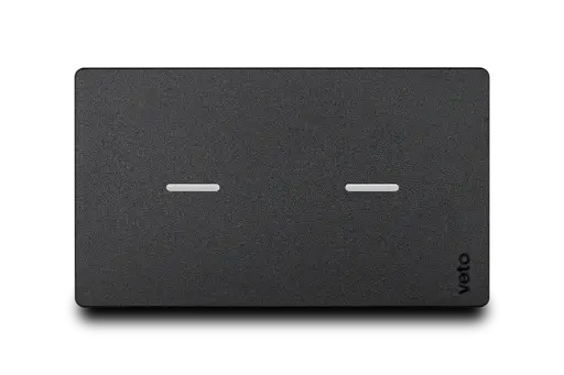 [PRE29696] Interruptor Inteligente Doble Wifi Negro Veto Premium