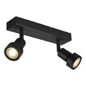 [032323] Spot 2L Moderno Aluminio Negro GU10