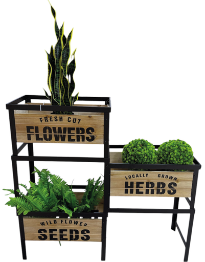 [6980000006292] Macetero Metalico - 97x30x32cm