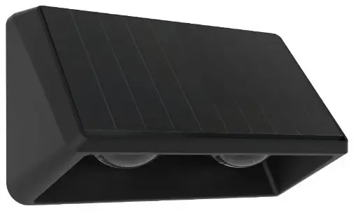 [035020] Aplique Pared Solar Led 2L Rectan. CCT (3k/4k/6k) 25lm (71x60x126)mm IP65