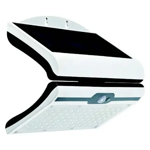 [035022] Aplique Pared Solar Led 2 Salidas Luz 1.6w 4k 500lm (180x185x103)mm IP65
