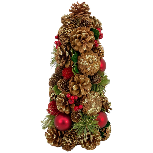 [7450209013180] ARREGLO NAVIDAD PINOS - MEDIDAS: 15.5X15.5X31CM