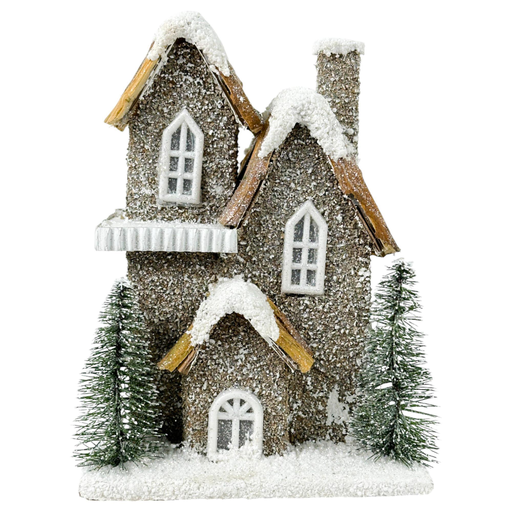 [7450209306855] CASA NAVIDAD C/LUZ - MEDIDAS: 19X16X26CM