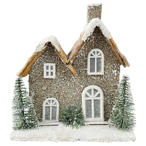 [7450209306862] CASA NAVIDAD C/LUZ - MEDIDAS: 23X15.5X26CM